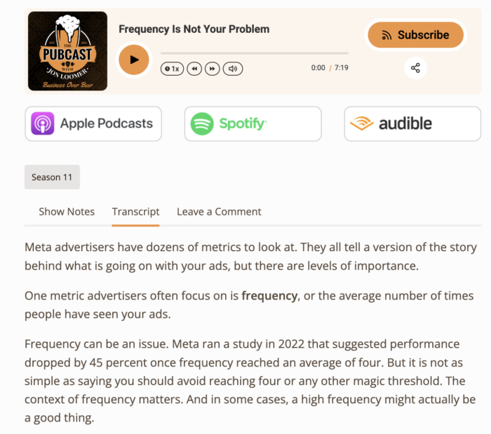 Podcast Episode Transcription